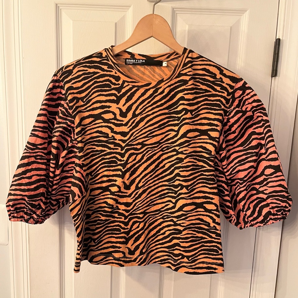 Bimba y Lola Zebra Striped Top